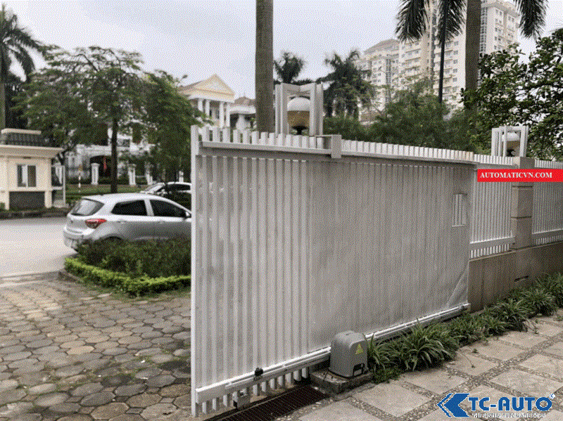cổng trượt tự động chính hãng Omker