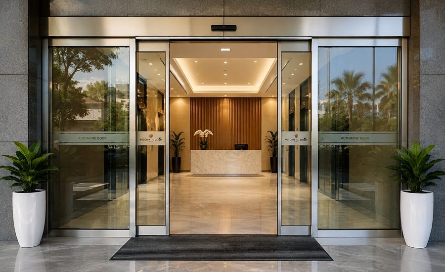 Kinh nghiệm lựa chọn cửa tự động cho văn phòng, showroom và siêu thị
